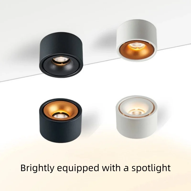Open small spotlight anti-glare led downlight Nordic living room brave lamp aisle corridor ceiling spotlight