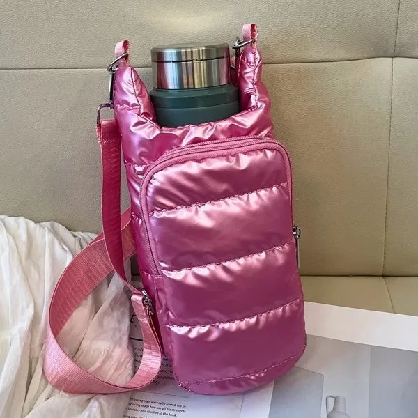 

Outdoor Sports Waist Pack Insulated Water Bottle Carrier Crossbody Bag for Hiking Cycling Travel Running Gym Fitness