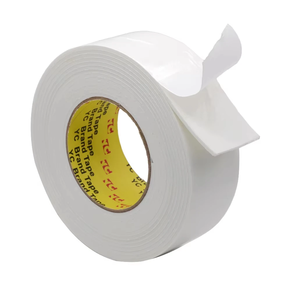 Sponge Double Sided Adhesive Decorative Foam Adhesive Double Sided Tape Adhesive Strong Sticky 50M/Roll Width 50MM