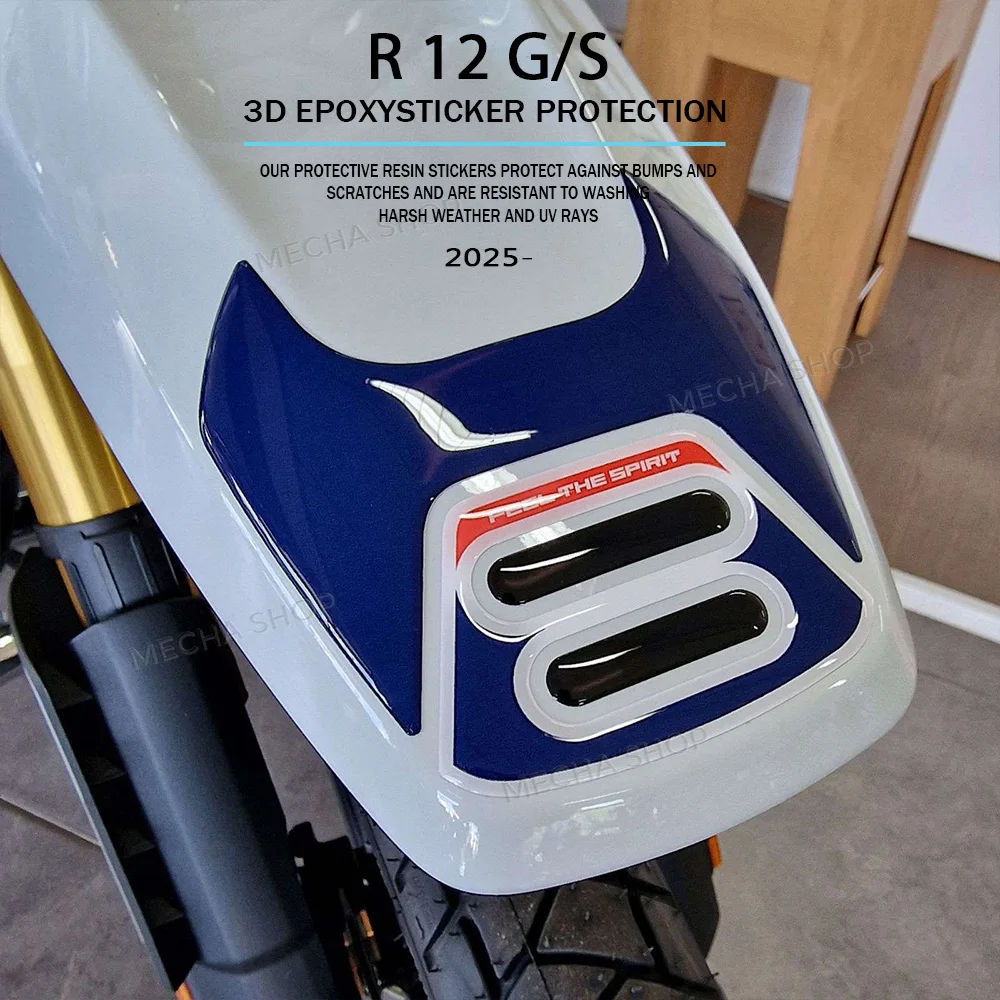 

For R 12 G/S Fender 3D Sticker Protection R12G/S 2025- Motorcycle Accessories Decals