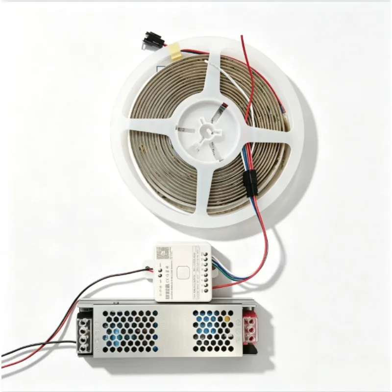 RGBWW Addressable COB LED Strip Light 24V RGBIC+3000K LED Strip WiFi Tuya Dream Color SPI Light Strip RGBWIC LED Ribbon Light