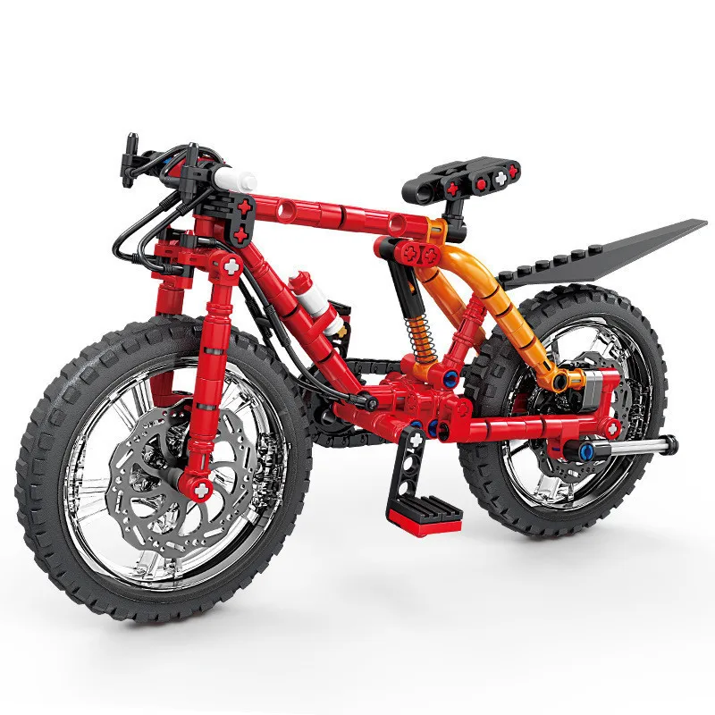 Décennie s de construction de vélo de montagne pour enfants, décoration de modèle de vélo, simulation de voiture, jouets assemblés, 2 styles