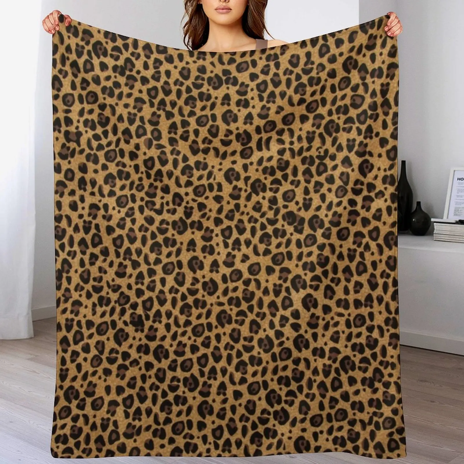 

Cheetah Print Throw Blanket blankets and throws Hairy Beach Blankets