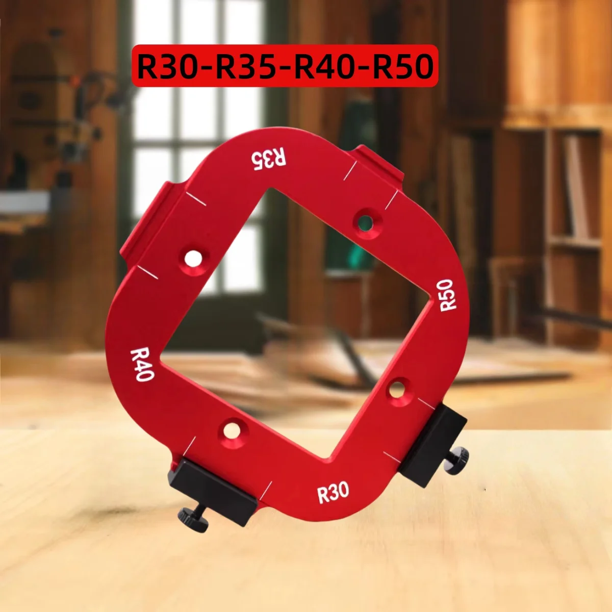 

Woodworking Router Corner Radius Template 4 in 1 Arc Angle Positioning Template Woodworking Routing Corner Jig Sizes R10-R50