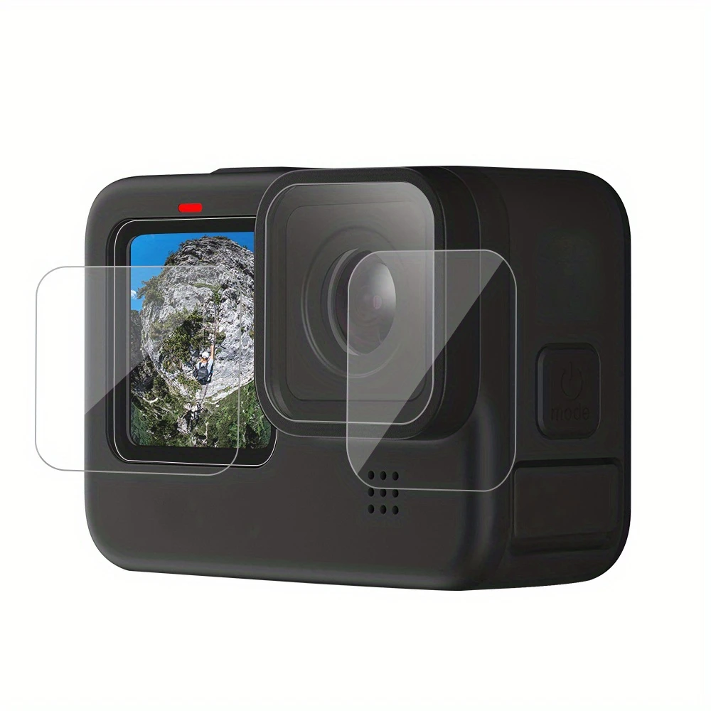 6X Camera Tempered Glass Film Screen Protector Films For GoPro Hero 12 11 10 9 Black Action Camera