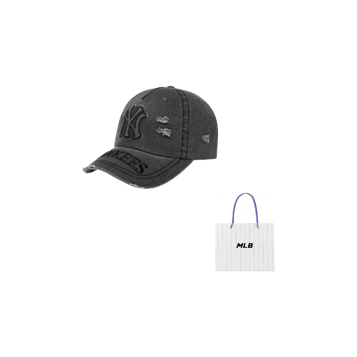 casquettes-de-baseball-en-coton-mlb-unisexe-gris-fonce-3acpv295n-50cgs