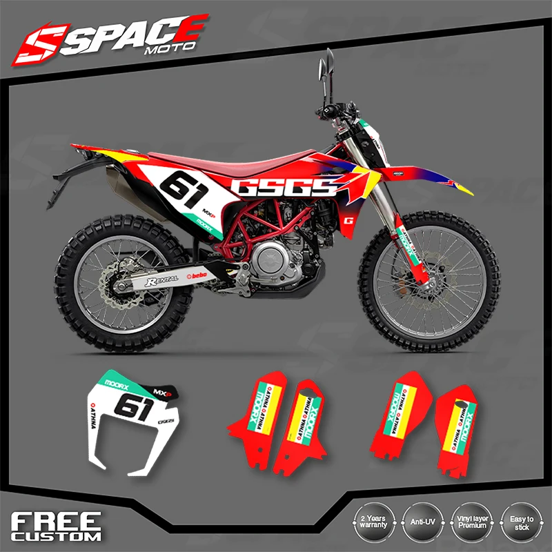 

SPACE Custom Motorcycle Graphics For GASGAS 2022 2023 2024 SM 700 ES 700 Decal Stickers Kits 003