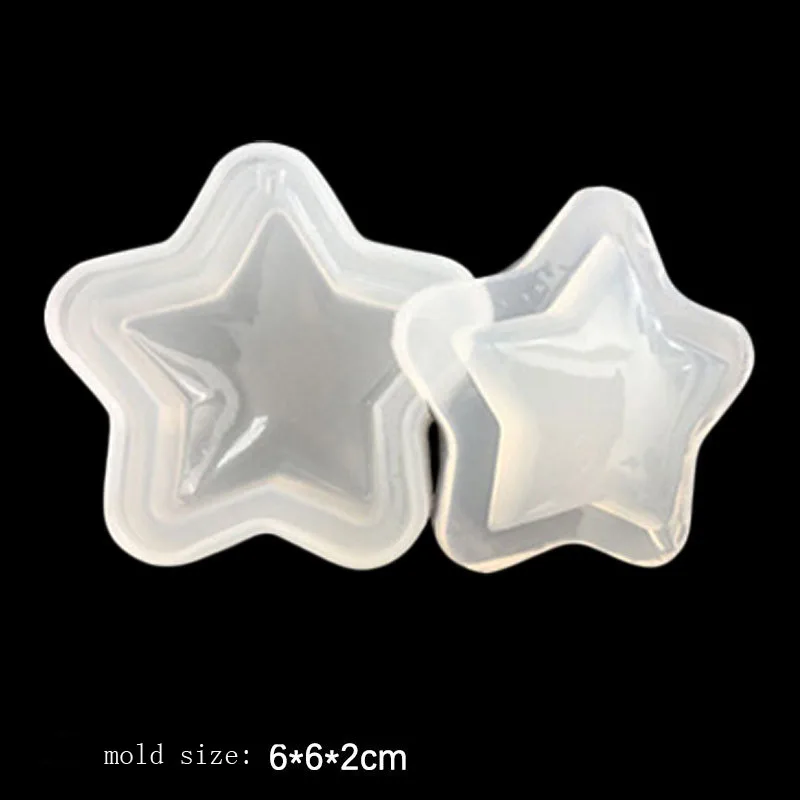 Quicksand 3D shell heart five-pointed star Silicone Mold for jewelry Resin Silicone Mould handmade DIY epoxy resin molds