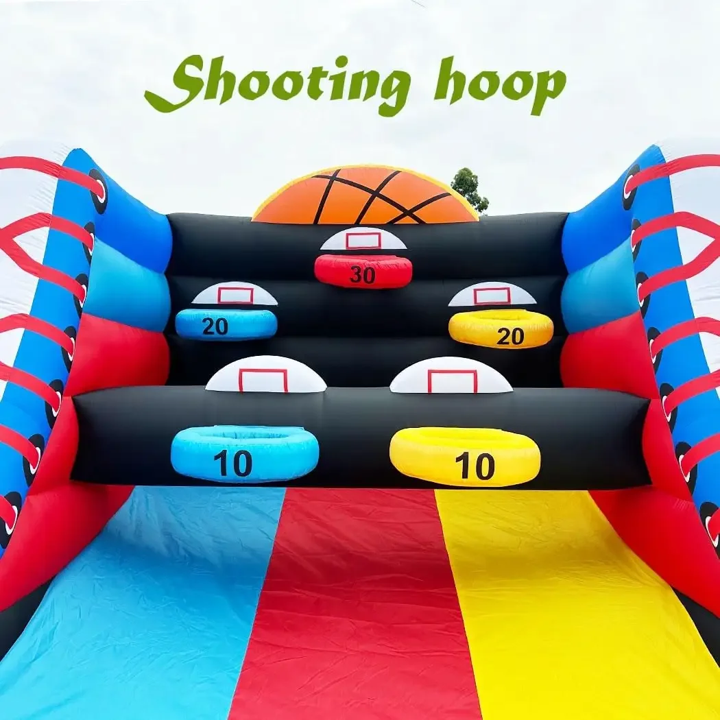 Inflatable Basketball Shot Hoop Game For Trampoline Park Parties And Events