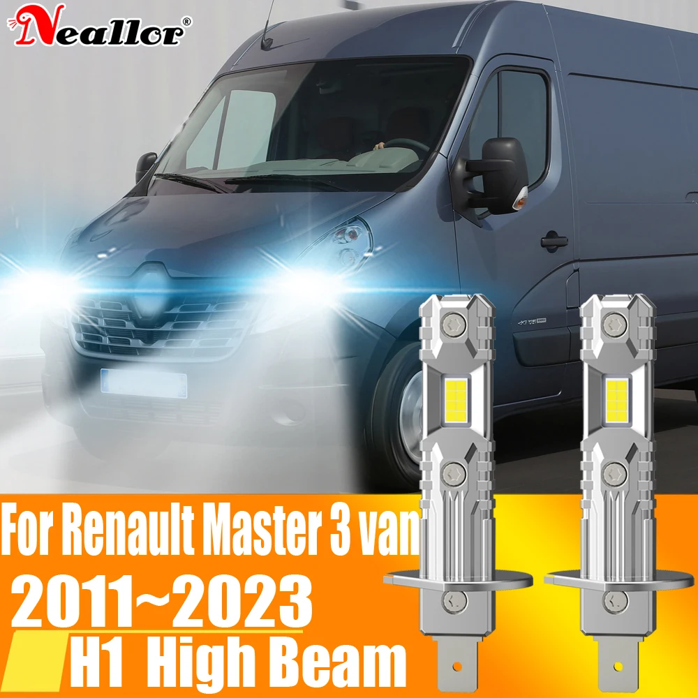 H1 Led Light Canbus Bulb Car Headlight High Power Auto Fog Diode Moto Driving Running Lamp 12V 55W For Renault Master 2011~2023