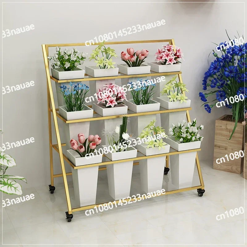 Folding Flower Rack, Movable Staircase, Multi-layer Rack, Iro Shop Bucket Display