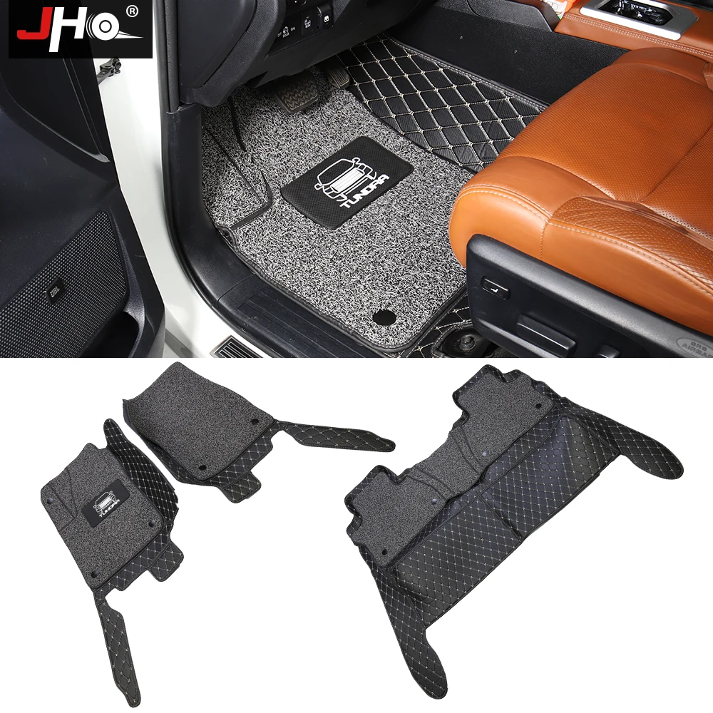 

JHO Car Wire Floor Mat For Toyota Tundra 2014-2020 5 Seats Cover Mats Carpets Interior Accessories 2019 2018 2017 2016 2015