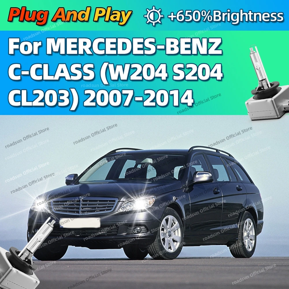 

Xenon 35W 6000K White Car HID Headlight Replace Light Bulb For BENZ C-CLASS W204 S204 CL203 2007-2014 2008 2009 2010 2011 2012