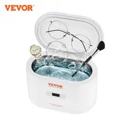 VEOVR 650ml Ultrasonic Cleaner Mini Portable Washing Machine Ultrasound Bath Sonic Cleaning Devices for Glasses Home Appliance