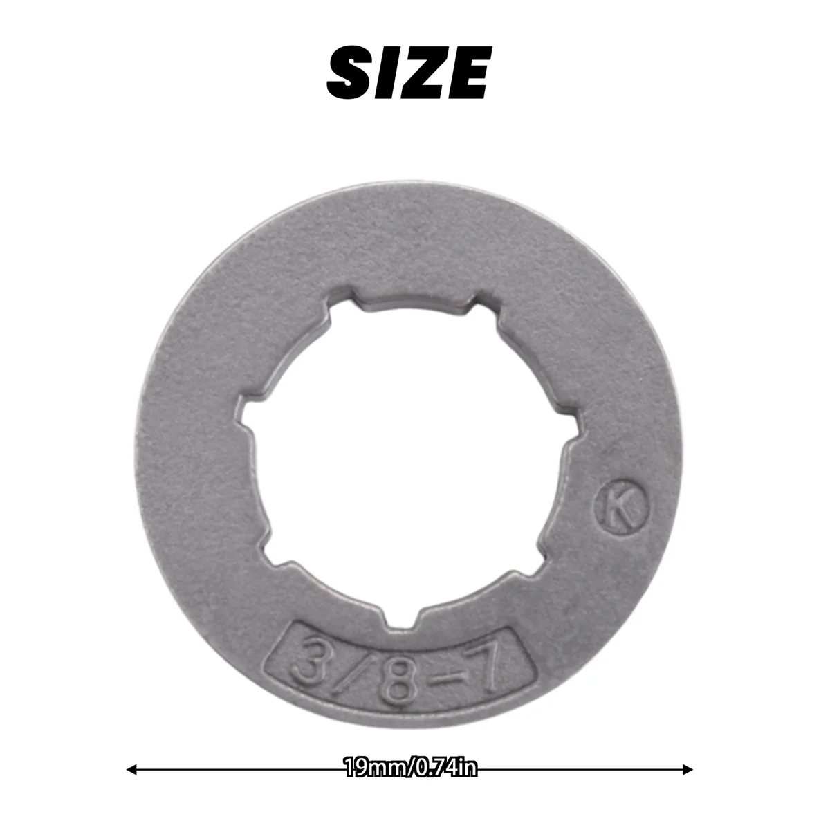 5Pcs Sprocket Rim 3/8 inch Pitch 7 Tooth 19mm for Stihl MS360 MS310 Husqvarna 154 254 50 51 55 Chainsaw 18720 Replacement Parts