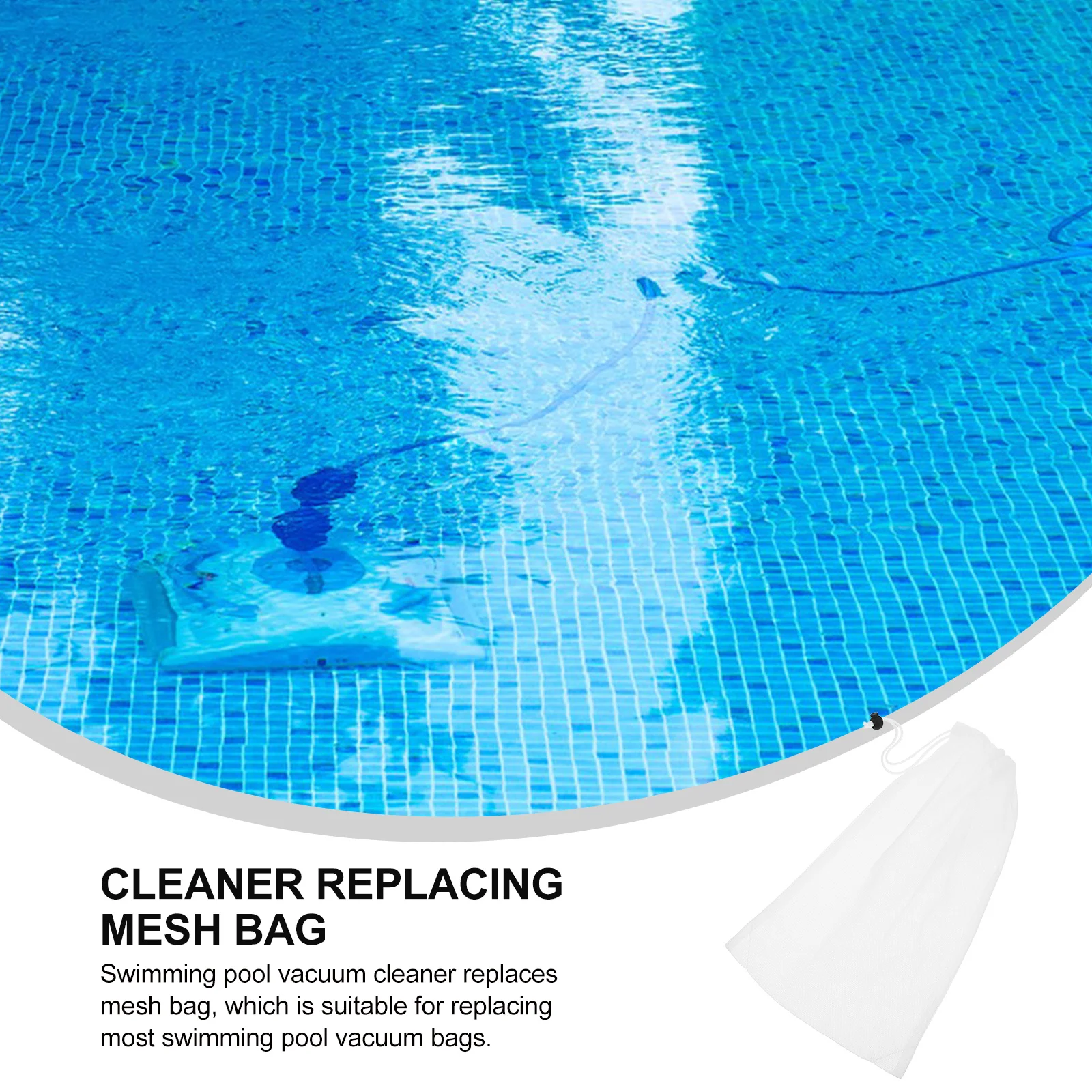 

2pcs Vacuum Replacement Mesh Bag Fine Filter Socks For Skimmer Basket Inground Above Ground Pool Cleaner Pond Aquarium Swimming