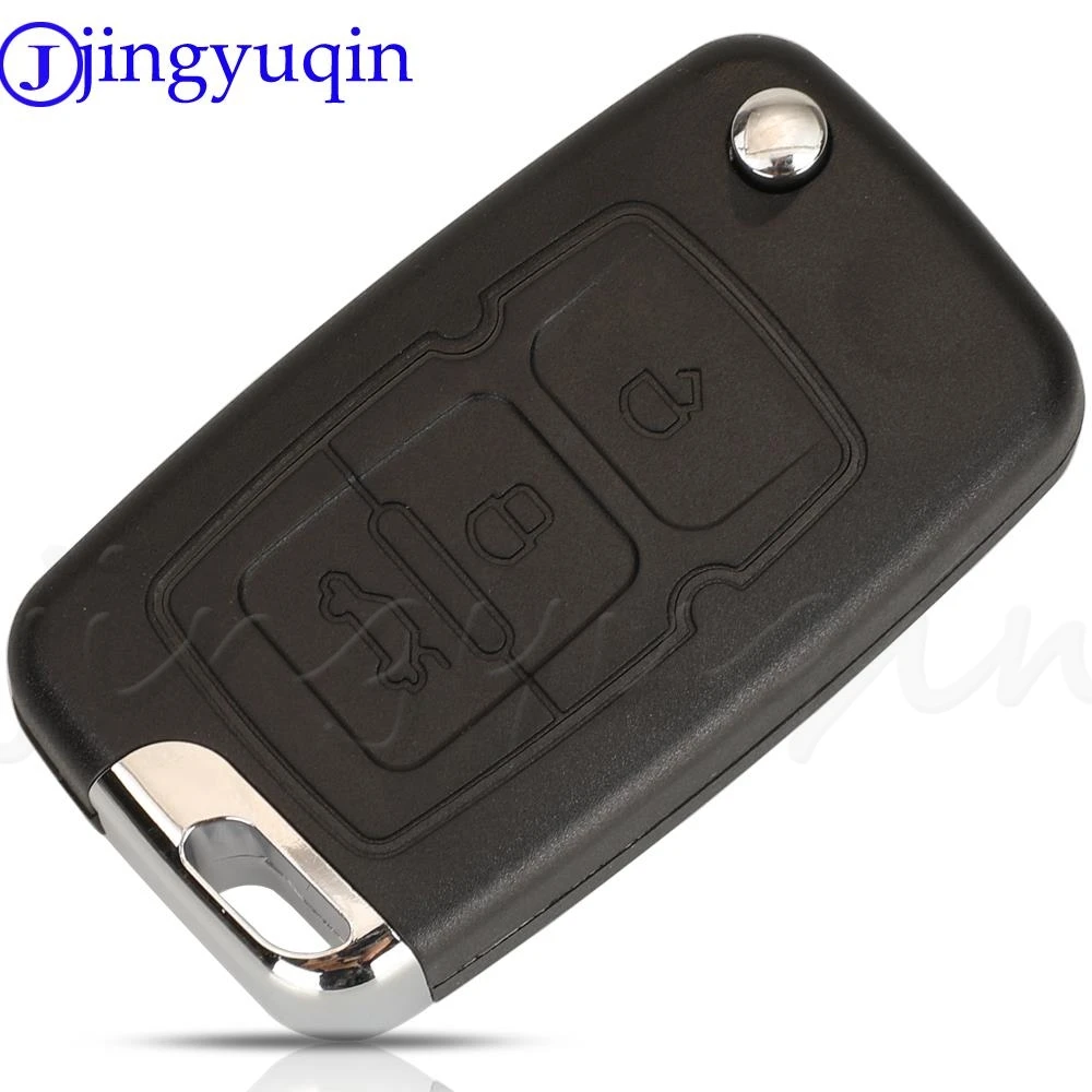 jingyuqin 3Buttons Flip Remote Car Key Shell Case For Geely Emgrand 7 EC7 EC715 EC718 7-RV EC7-RV EC715-RV EC718-RV