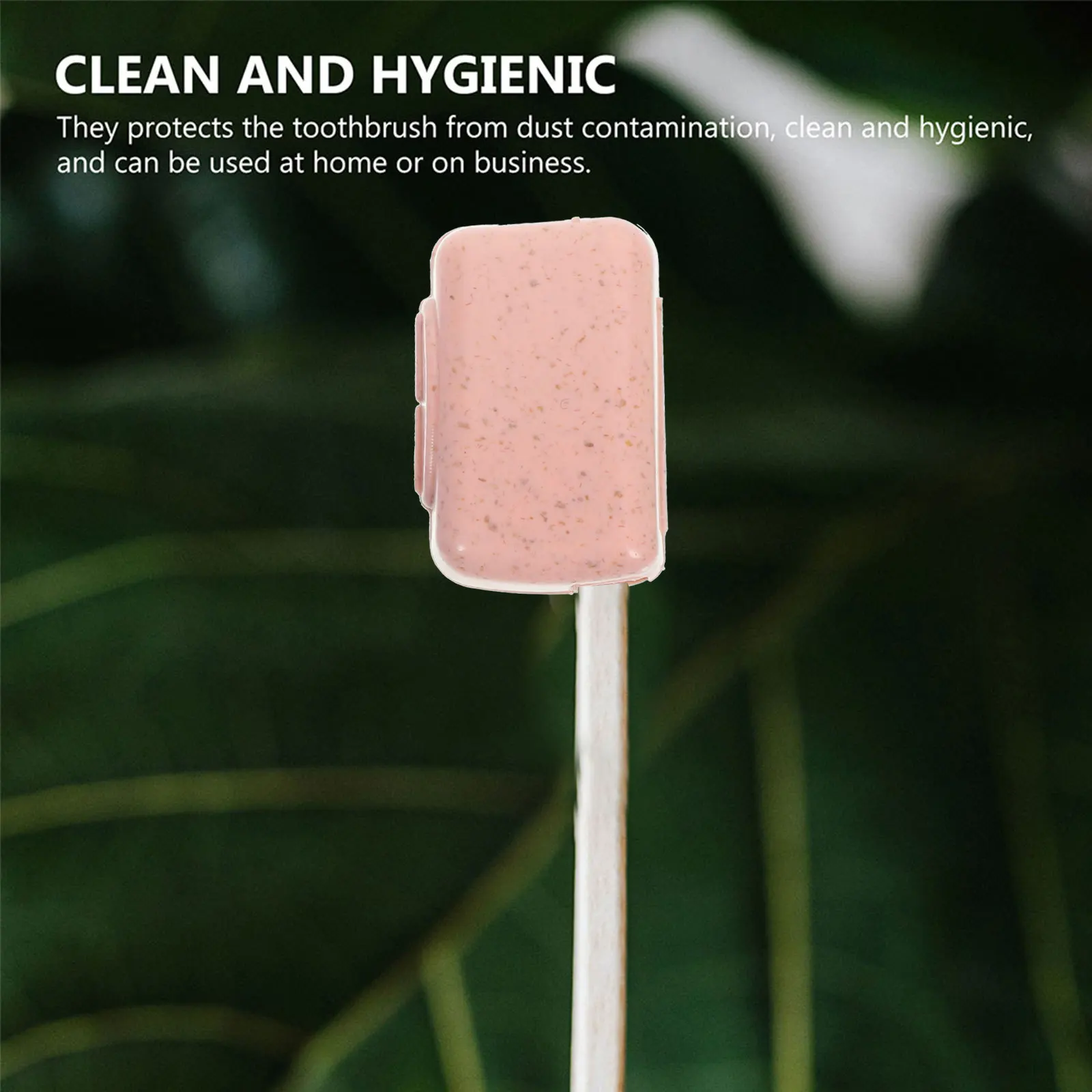40個の歯ブラシキャップヘッドカバー、旅行用防塵ポータブル小型ブラシプロテクター、キャンプやハイキングに最適