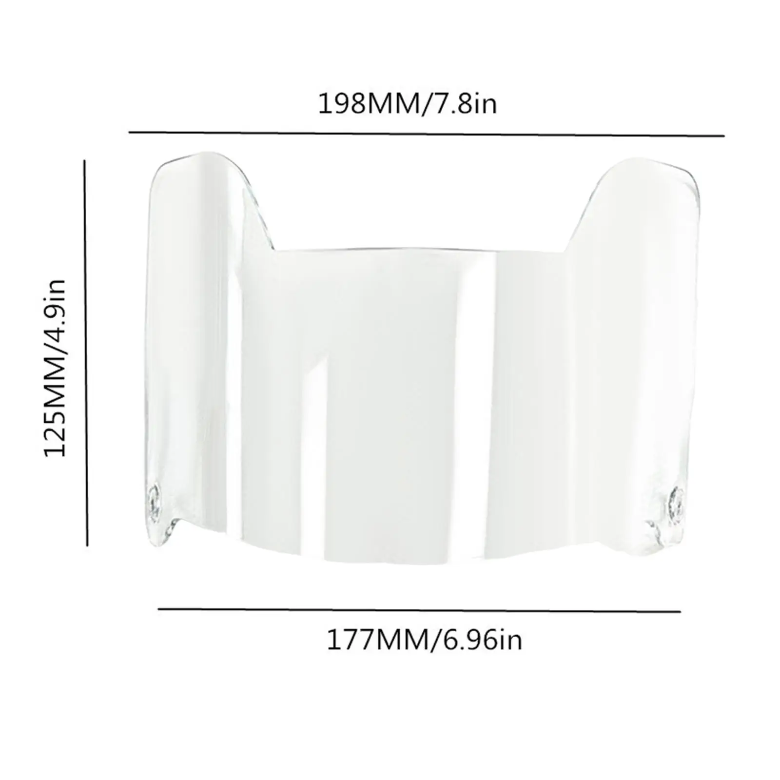 Football Face Visor Scratch Proof Helmet Eye Protection Accessory for Soccer Rugby and Baseball