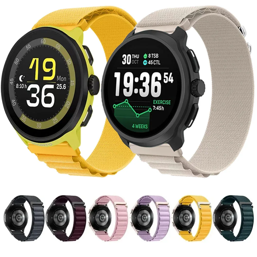 20/22 mm Alpine Nylonband für COROS APEX 4 42 mm/2 Pro/PACE Pro/3 bequemes Band für Suunto Ocean/Vertical 2-1/Run/Race 2 Gürtel