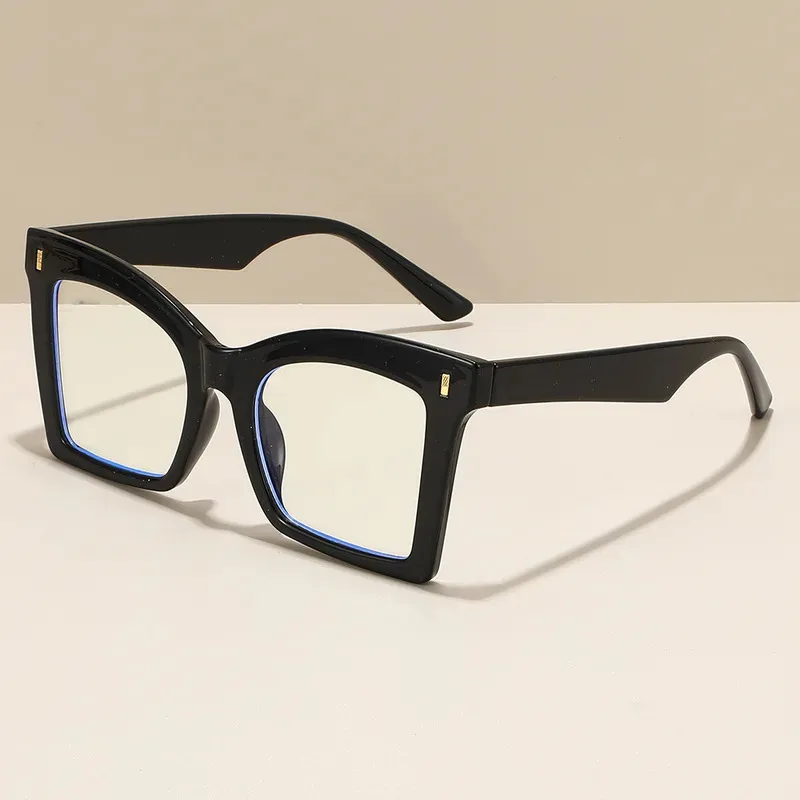 إطار كبير نظارات للقراءة كلاسيكي أسود مربع حجب الضوء الأزرق الكمبيوتر طول النظر الشيخوخي نظارات حملق + 1.0... + 4.0 للجنسين