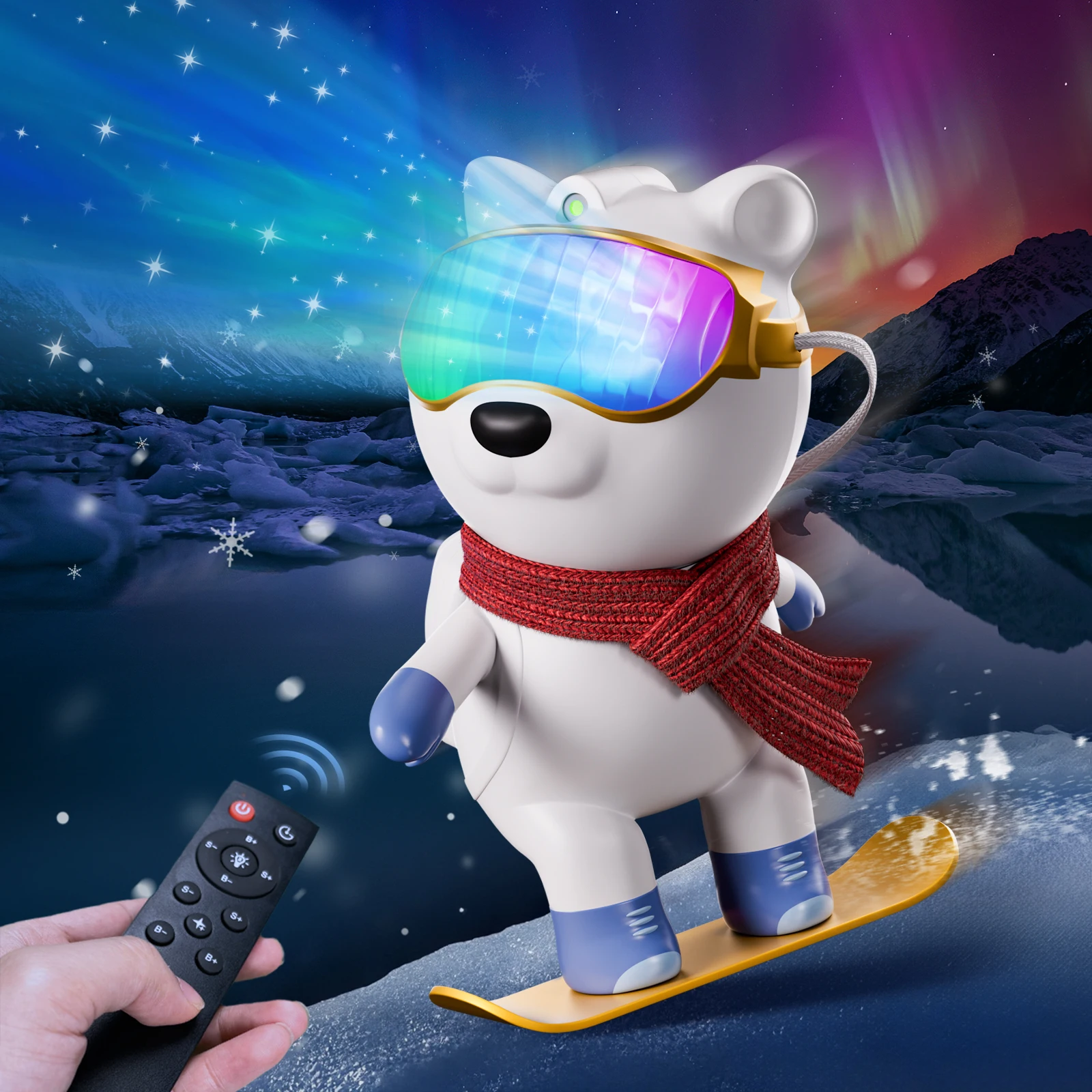 

Лазерный ночник с медведем, светодиодный проектор, красочный проектор Galaxy Sky, светильник для спальни, украшение для детской комнаты, украшение для рождественской вечеринки