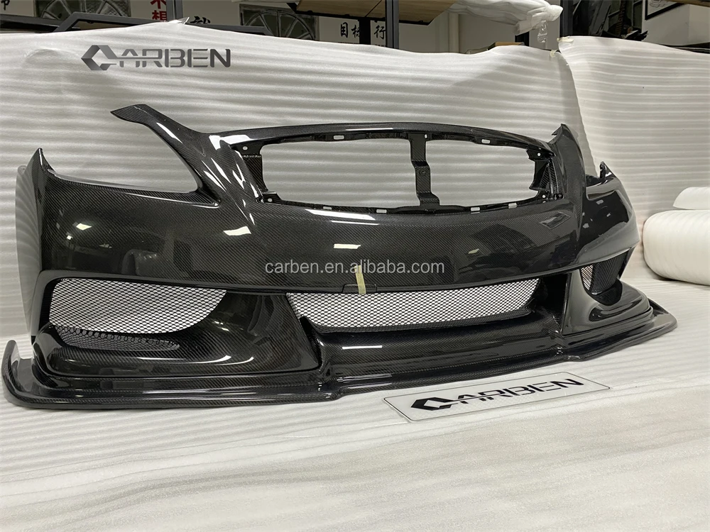 IPL Style Carbon Fiber Front Bumper for Infiniti G37 Coupe Bodykit 2008-2014