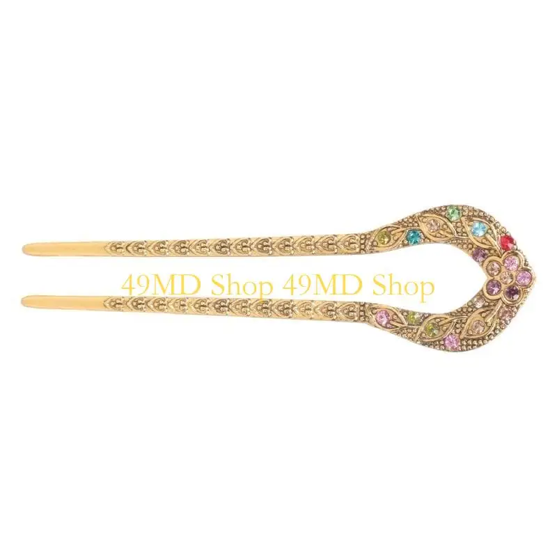 

49MD Beautiful Hair Chinese Traditional Costume Elegant Crystal Hanbiuk Cosplay