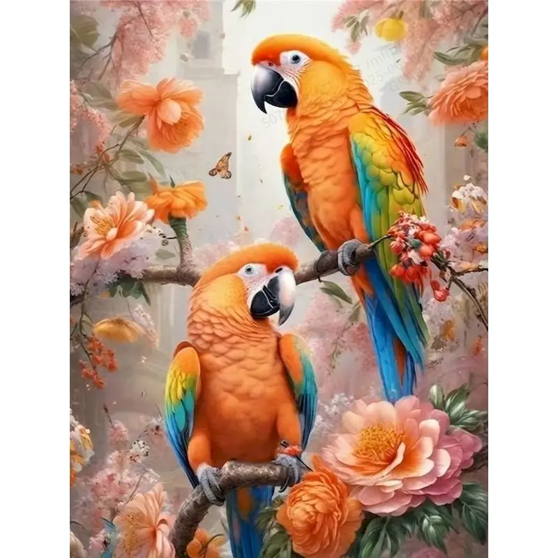 SDOYUNO 5D DIY Diamond Painting Birds Cross Stitch Full Square Diamond Embroidery Animal Mosaic Rhinestone Pictures Home Decor