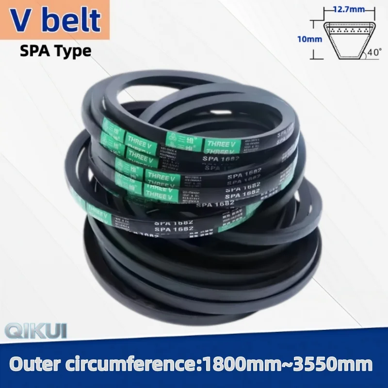 Outer circumference:1800mm-3550mm Rubber V Belt Type SPA Transport Strap Narrow Drive Conveyor Belts