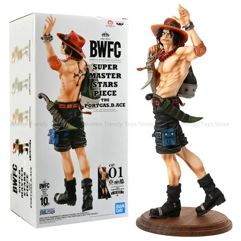 متوفر في المخزون أنيمي قطعة واحدة Portgas D Ace الشكل BWFC العالم الكولوسيوم 10th أراك مرة أخرى موجة Zoukei Ou Action WY