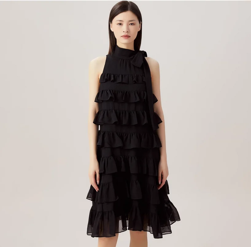 

Spring style high-end sleeveless princess cake women's dress