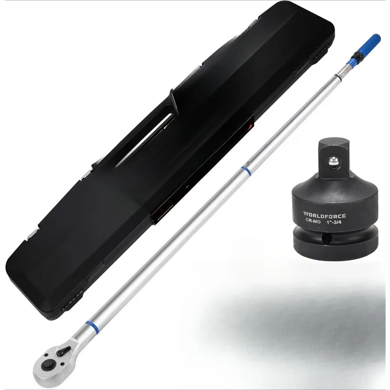 1-Inch Drive Click Torque Wrench, Dual-Direction Click Professional Torque Wrench 200-1200FT.LB/271-1356.7N.M