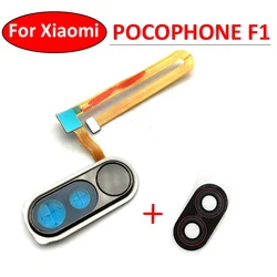 New For Xiaomi Pocophone Poco F1 Home Button FingerPrint Touch ID Sensor Flex Cable Ribbon Replacement Parts