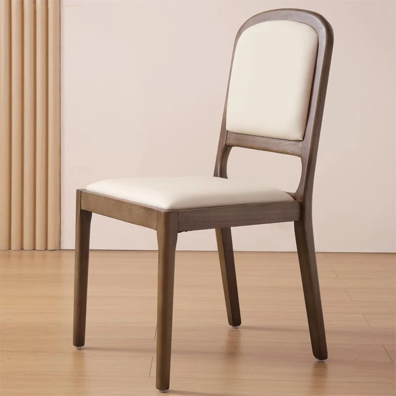 

Minimalist Rustic Dining Chairs White Wooden Design Kitchen Dining Chair Modern Comfortable Chaises Salle Manger Home Furniture
