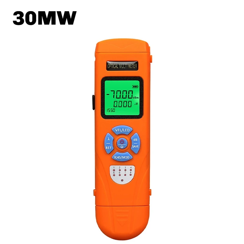 AC62-Rechargeable In-One Mini Optical Power Meter Visual Fault Locator Network Cable Test Optical Fiber Tester VFL