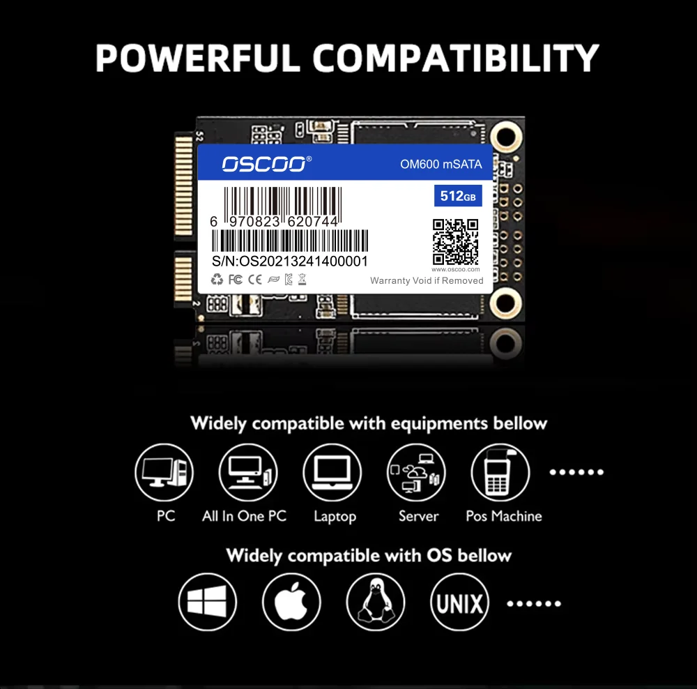 Imagem -05 - Msata Ssd 16gb 128gb 256gb Msata Sata Iii Ssd 512tb 1tb Disco Rígido de Estado Sólido para Acessórios de Computador Portátil pc