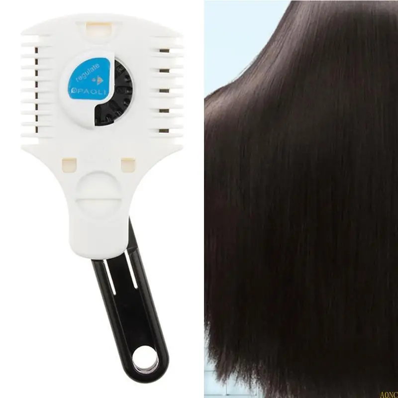 면도기 콤 조절 가능한 얇은 콤 이발 가위를위한 A0NC 더블 사이드 헤어 이발소 헤어 스타일리스트 액세서리