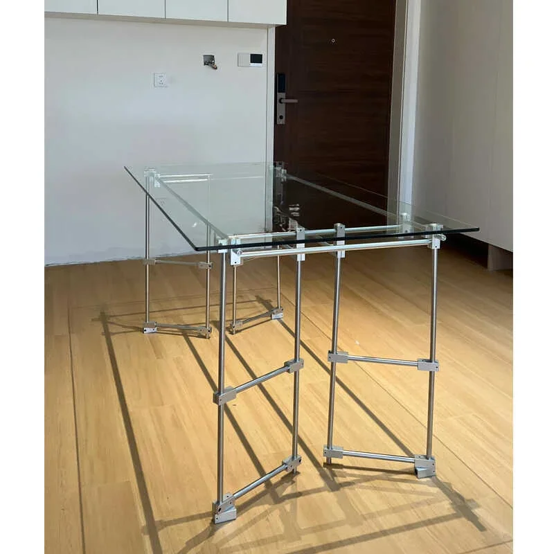 

Desk transparent table simple modern light luxury small apartment restaurant balcony desk office glass entrance table