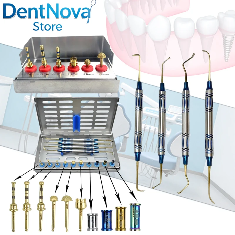 Diamond Coated Sinus Bur Stoppers Dental Implant Membrane Elevation Augmentation Surgery Supply