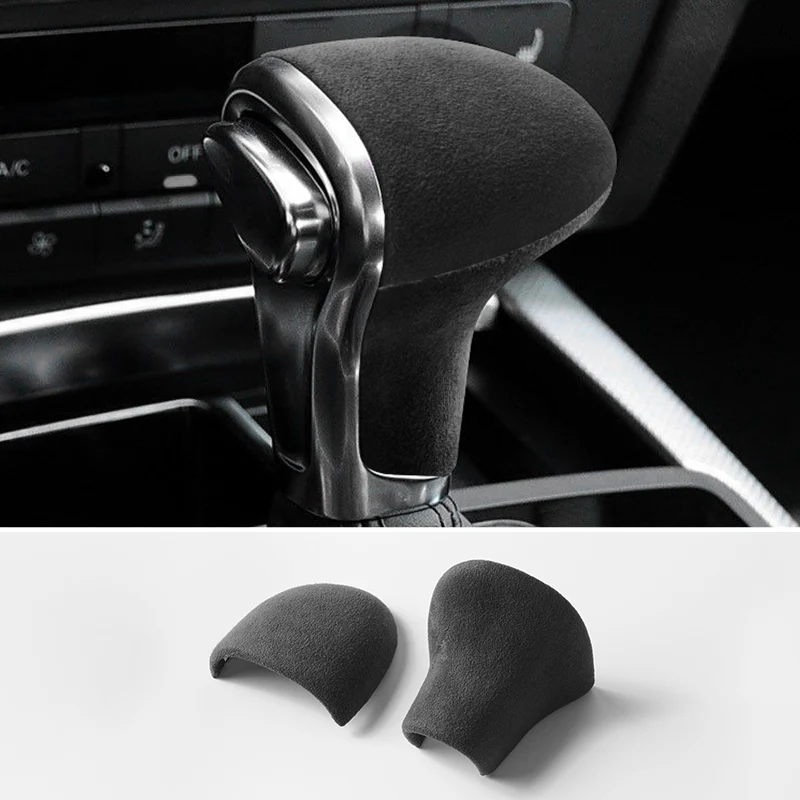 

For Audi C6 B8 4L 8R A4 A5 Q5 A6 (2013-2016) Sport Gear Shift Knob Cover Wrapping ABS Car Interior Accessories Made of Alcantara