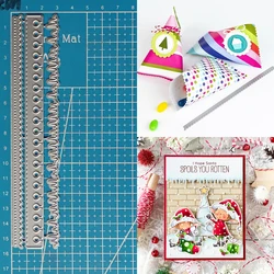 Lucky Goddess Metal Cutting Dies 3pc Border Diy Scrapbooking Photo Album Decorative Embossing Paper Card Crafts