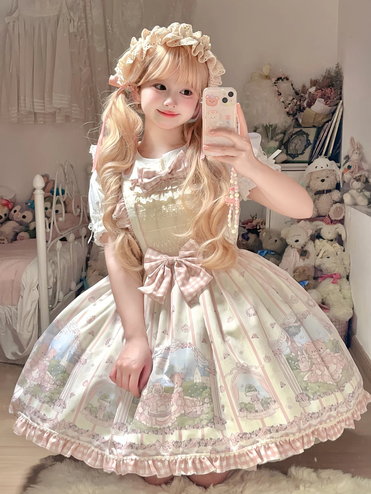 Elegant Suspender Dress Lolita Solid Kawaii Lolita Retro Soft Girl Tea Party JSK Suspender Dress 2023 Summer Classical