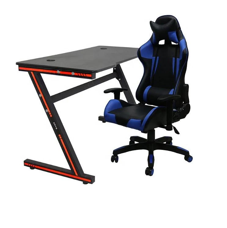 

Home Study Table Computer Gaming Desk Modern Z Shape Office Pc Gaming Computer Desk Gaming Table