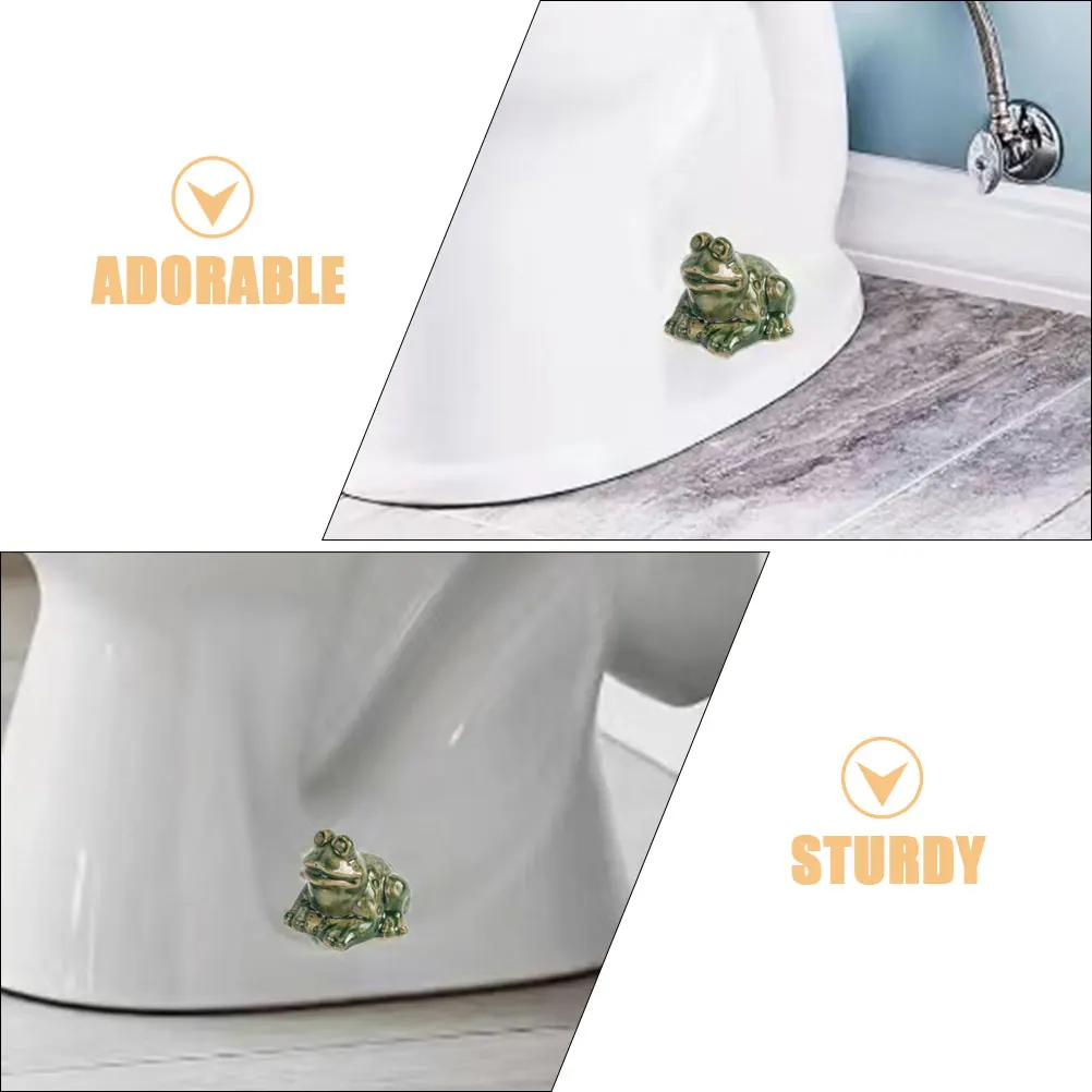 

Frog Toilet Bolt Covers Resin Material Cute Caps for Hiding Bolts Universal Fit Bathroom Home Supplies Anti Rust Practical