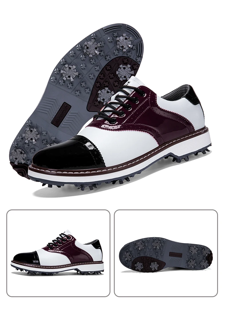 2026 Neue Professionelle Herren-Golfschuhe mit Spikes Wasserdicht Atmungsaktiv Rutschfest Bequeme Outdoor-Sport-Golf-Sneaker – Detail 21