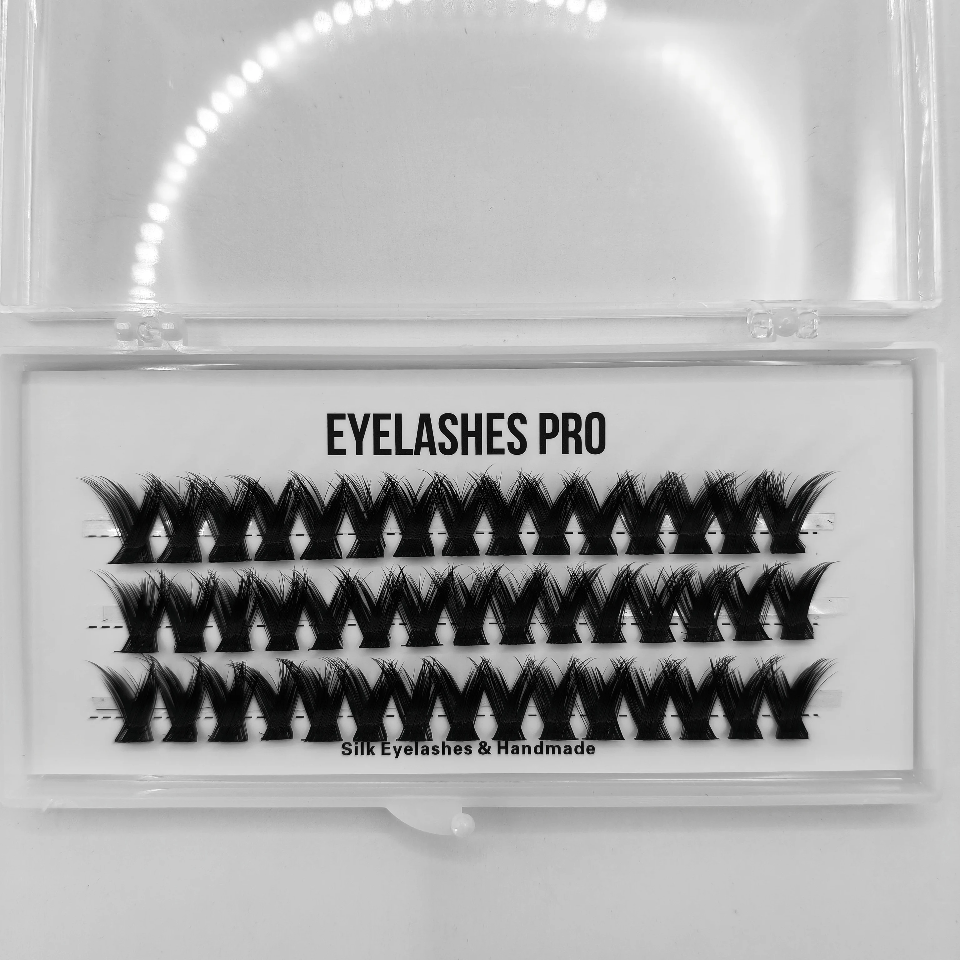 Z023 DIY Hand Made Eyelash Extension Segmented Flase Lashes  Lash Bundles Soft Ribbon Strip Eyelashes Makeup Lashes NEW