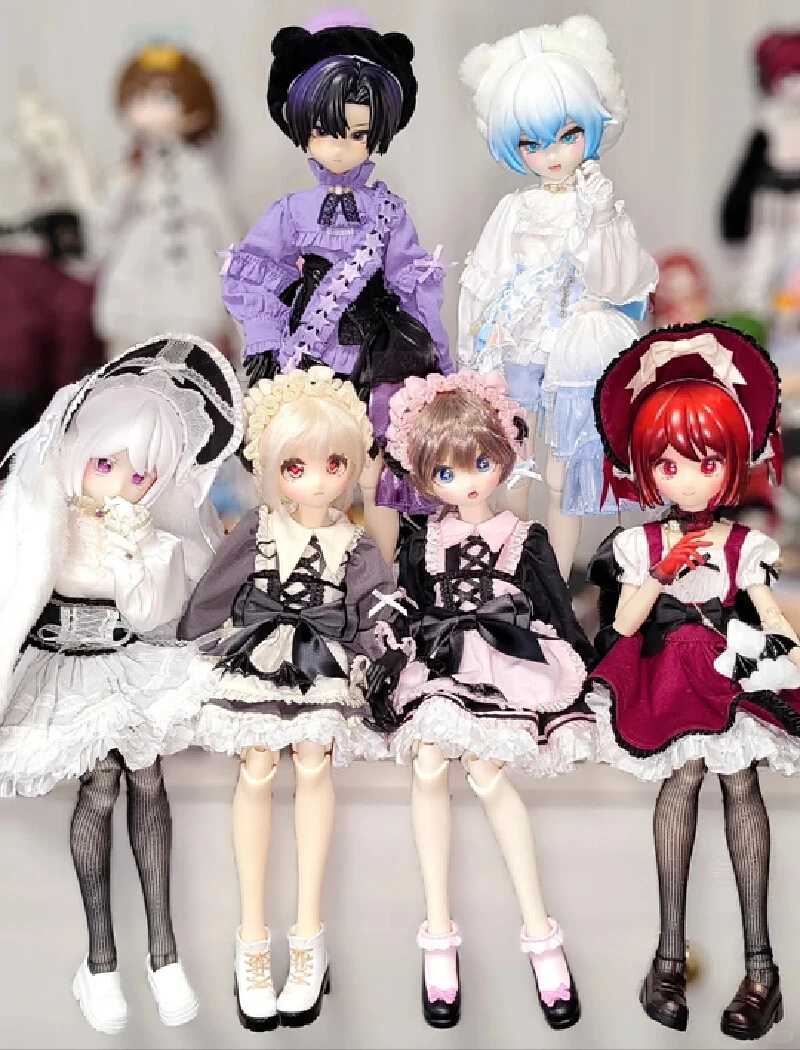 

Ufdoll Tea plus Series Blind Box 1/5 BJD Doll Anime Articulated Desktop Ornament Collectible Model Toy mystery box girl gift