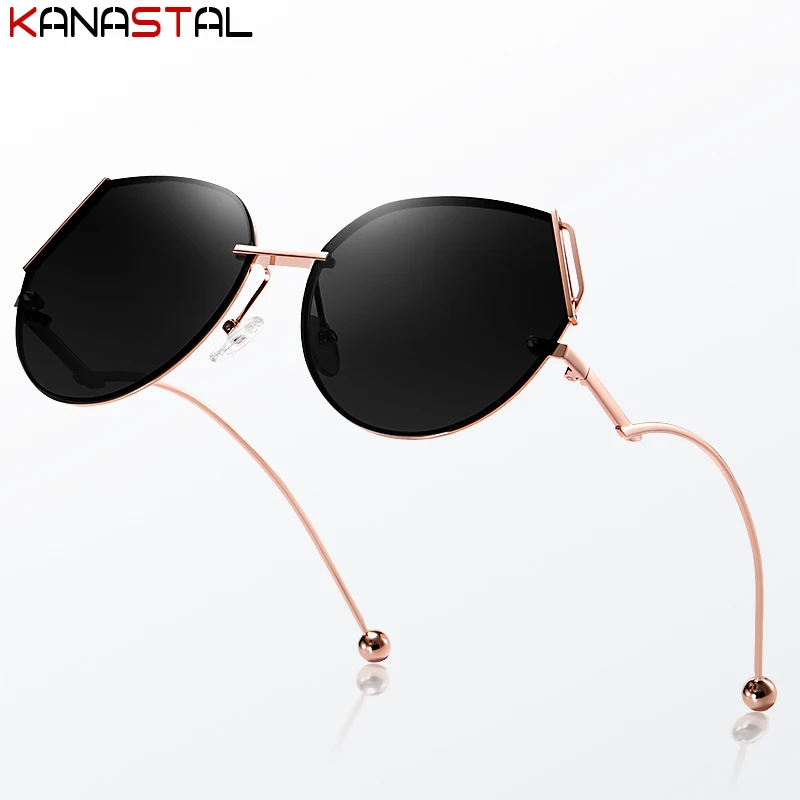 

Women Metal Sunglasses UV400 Sun Glasses Polygon Big Eyeglasses Frame Camping Beach Sunscreen Travel Anti Glare Shade Eyewear