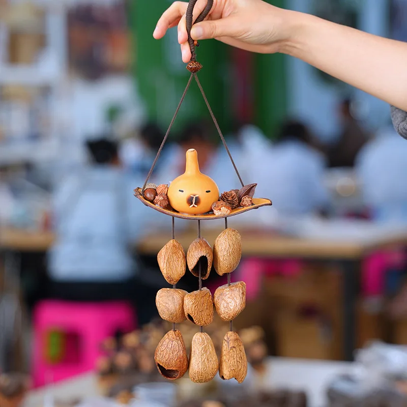قذيفة الفاكهة الطبيعية أجراس مكرنك يدويا التأمل أدوات الموسيقى الاسترخاء الموسيقى الطبيعية مرافقة طفل رضيع اللعب
